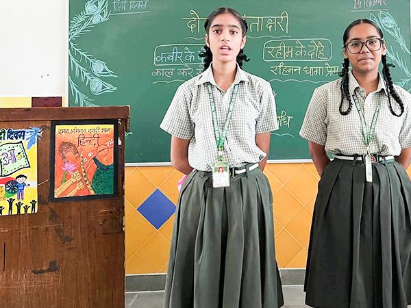 Hindi Calligraphy Activity Apex International School