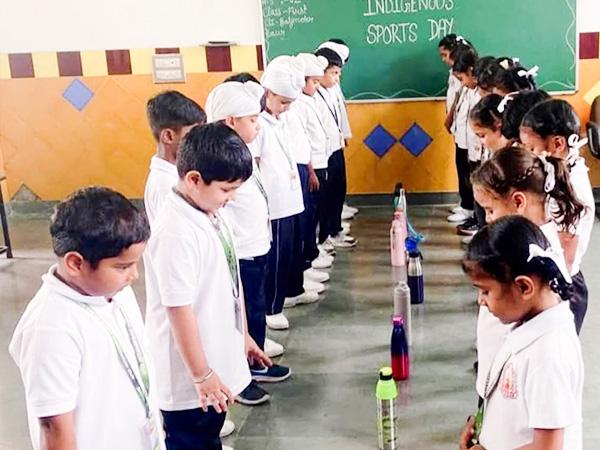 Students Race National Sports Day Apex International School