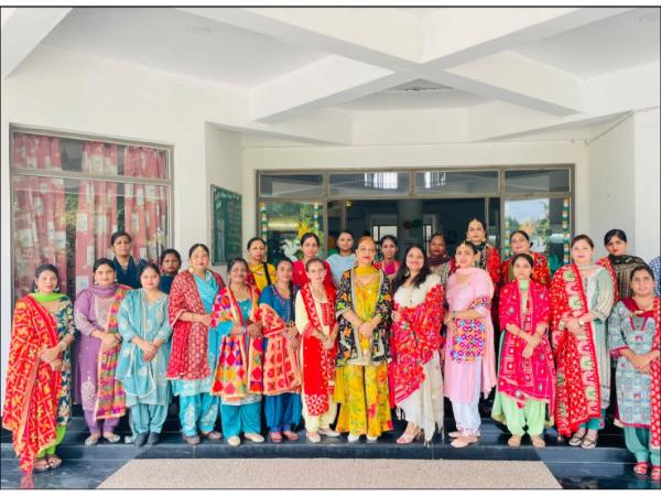 Teej festival colours and festive spirit Nakodar school